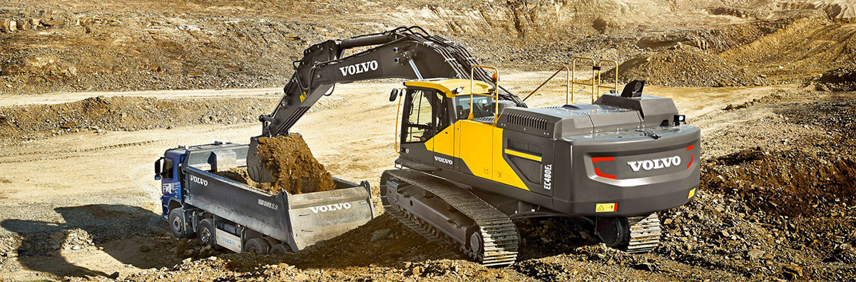 used VOLVO excavator